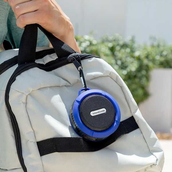 Vandeniui atsparus nešiojamas belaidis garsiakalbis DropSound InnovaGoods