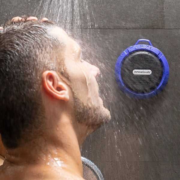 Vandeniui atsparus nešiojamas belaidis garsiakalbis DropSound InnovaGoods