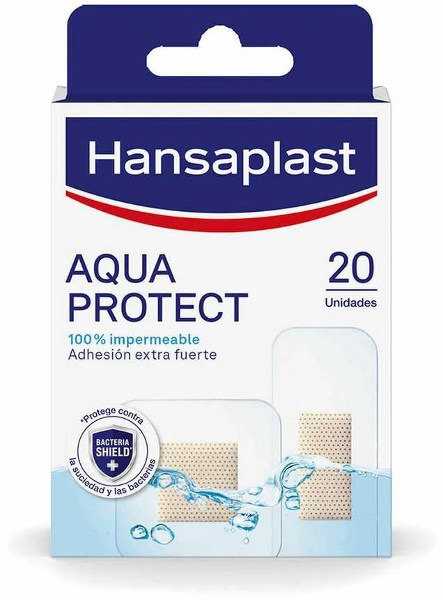 "Hansaplast Agua Protect" dviejų dydžių 20 vienetų