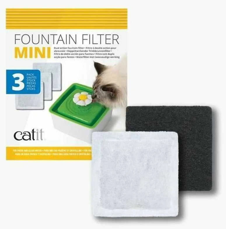 Catit - vandens minkštinimo filtras-gėlių fontanas - 1,5 l, 3 vnt.