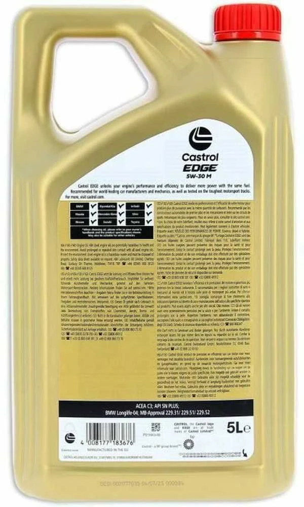 Castrol Alyva Edge 5W-30 M sintetinė varikliams 5 L