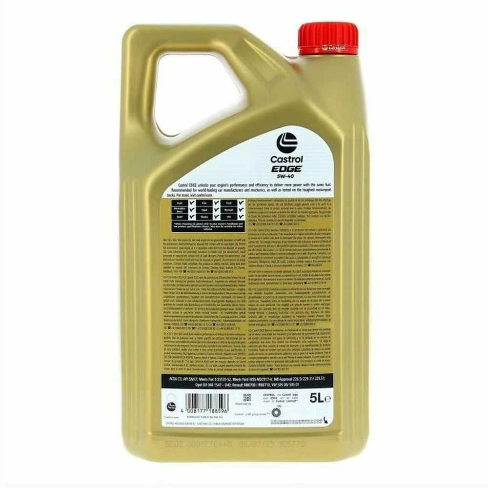 Carruzzo Castrol Edge 5W-40 Titanium FST 5 l / Sintetinė variklio alyva