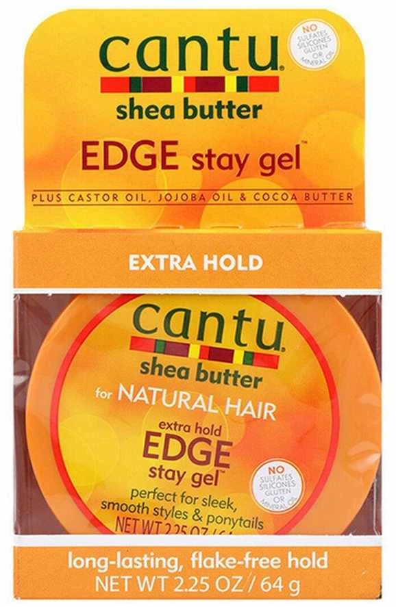 Cantu Sviestmedžių aliejumi Firm Hold Edge Stay Gel 64 g