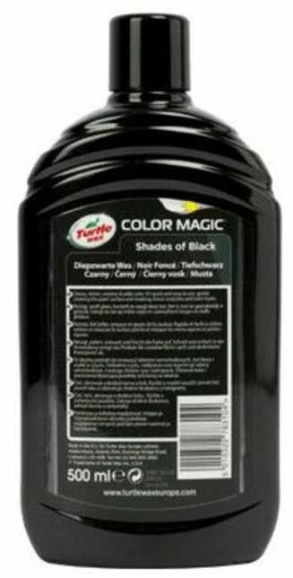 TURTLE WAX Color Magic Juodas, polirolis, juodas, 500 ml