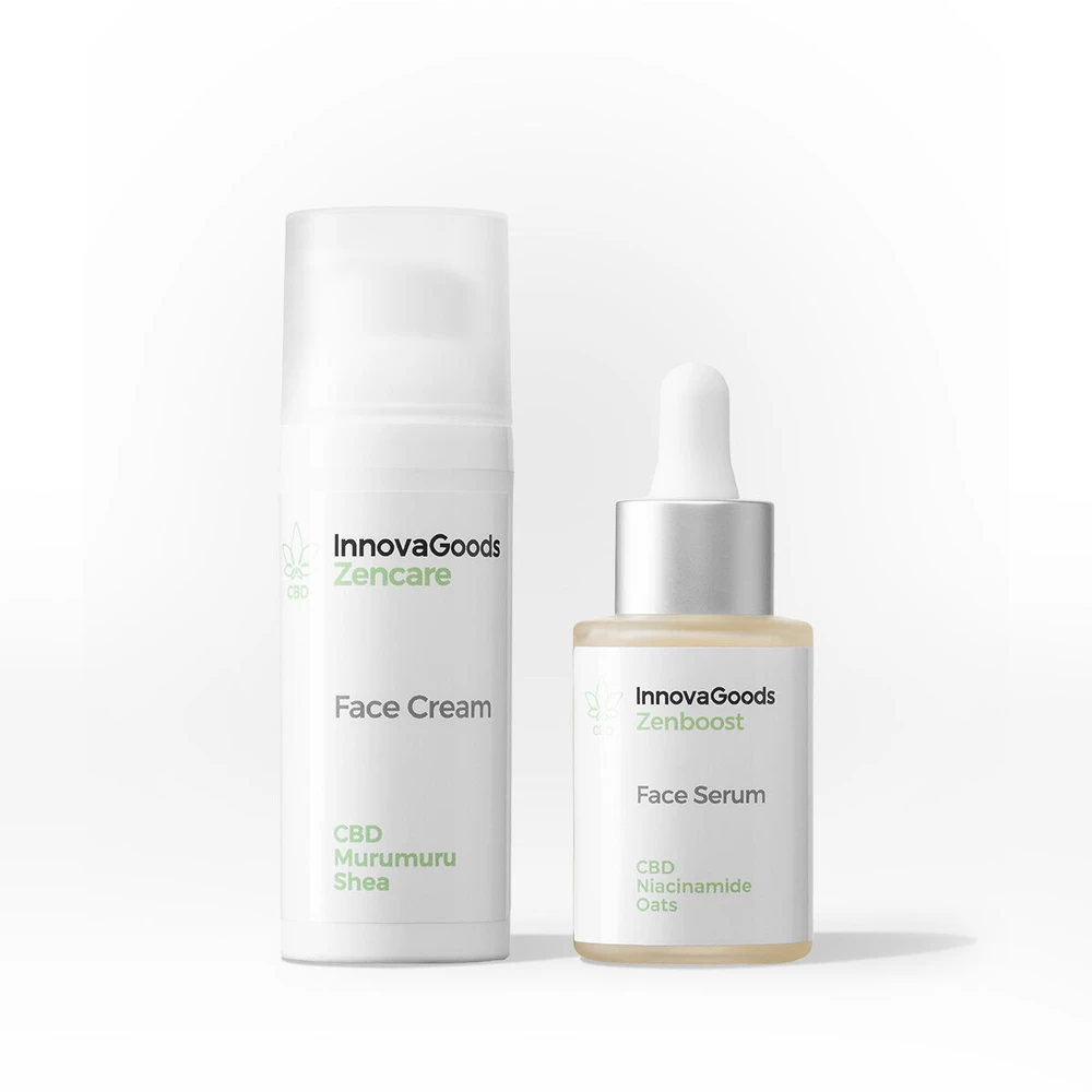 Veido drėkinamasis dueto paketas CBD InnovaGoods