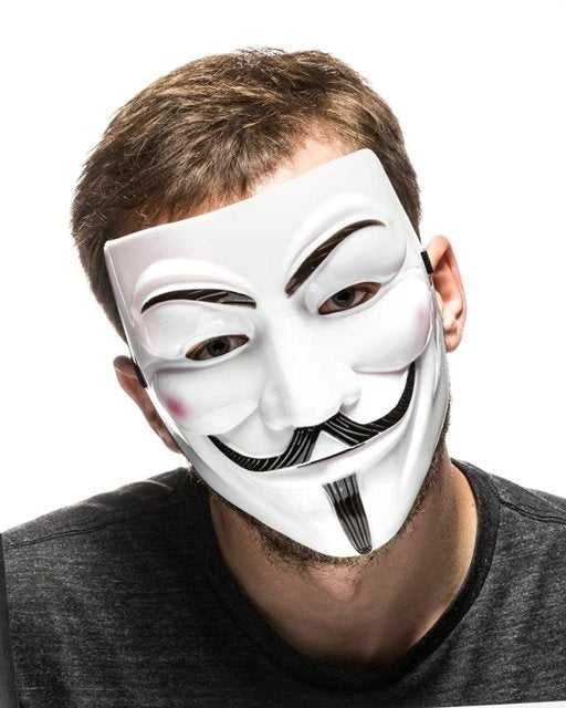 Veido kaukė, balta, vakarėliams, Helovinui, maskarado baliams.