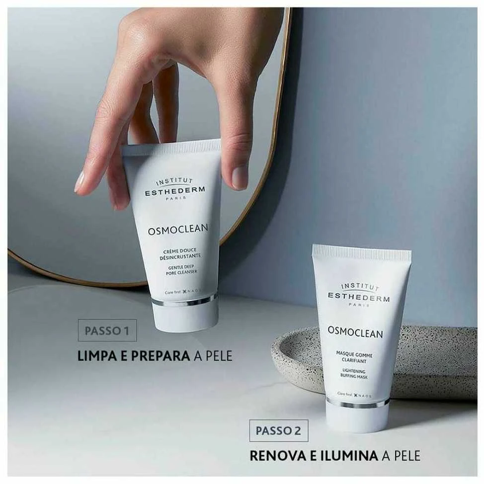 Institut Esthederm Osmoclean Lightening Buffing Mask valomoji veido kaukė, 75 ml