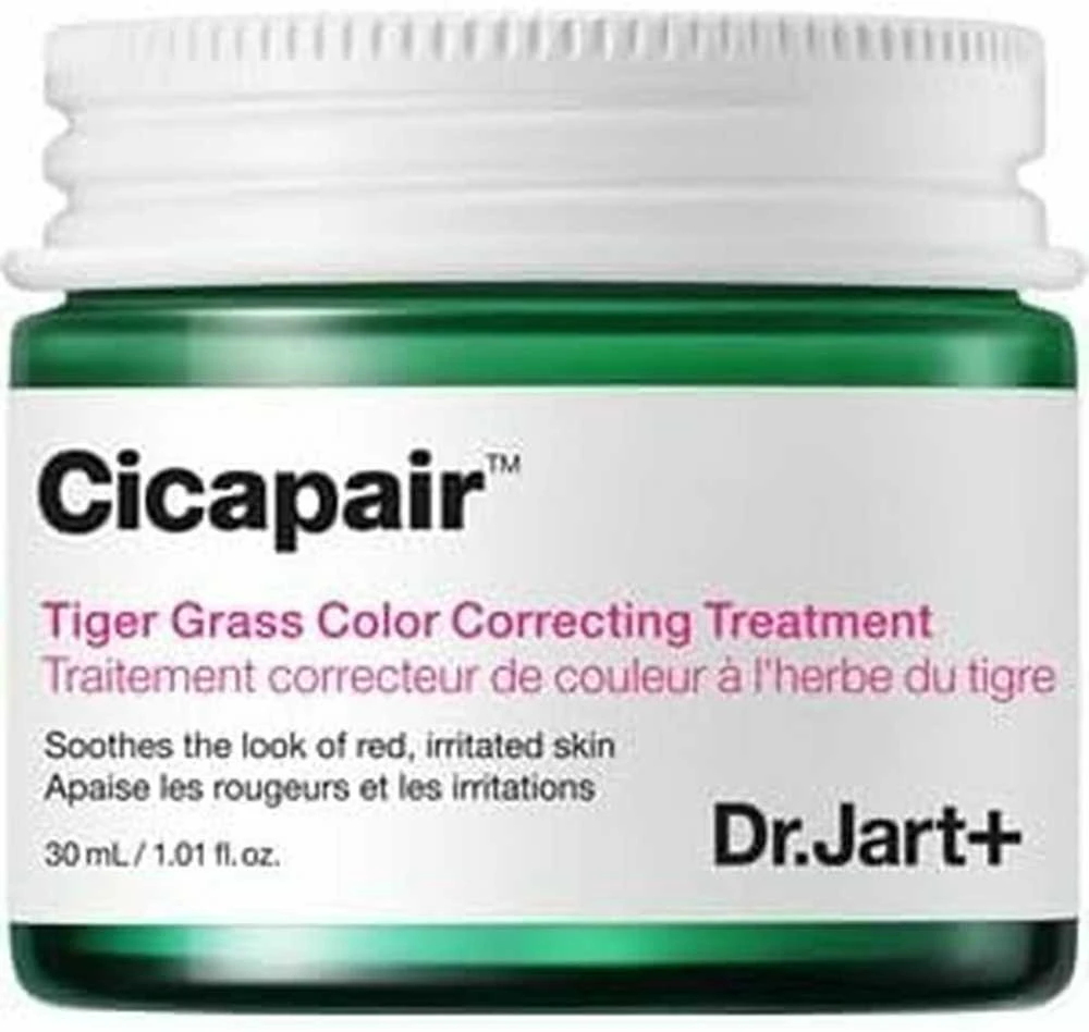 Dr. Jart+ Cicapair Tiger Grass Color Correcting Treatment intensyvaus poveikio kremas nuo odos raudonio, 30 ml