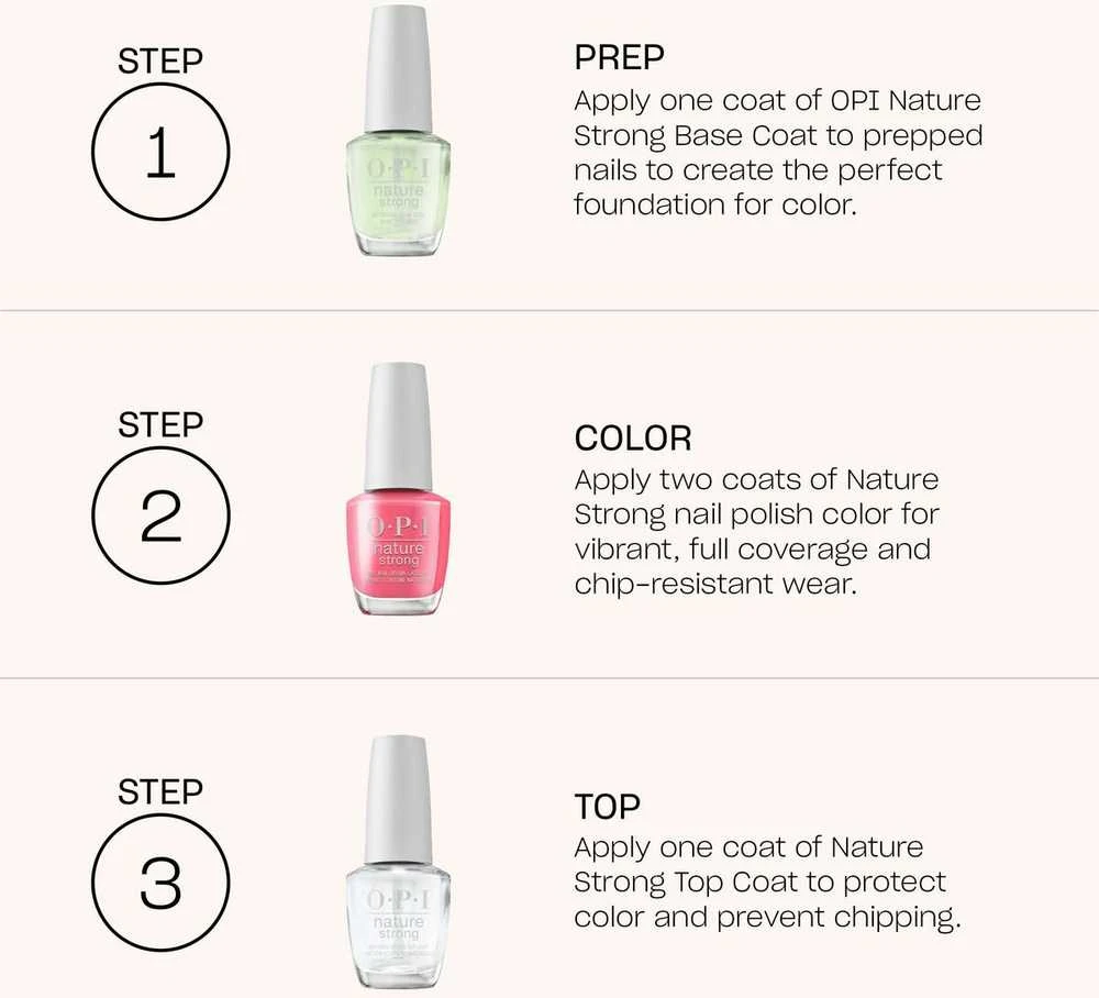 OPI Nature Strong „Dawn Of A New Gray“ buteliukas, 15 ml