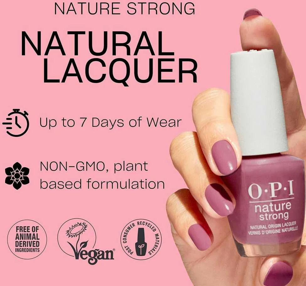 OPI Nature Strong Natural Origin Lacquer Raindrop Expectations akių šešėliai, 15 ml