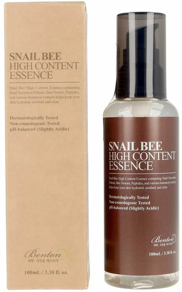 Benton Snail Bee High Content Essence veido esencija su sraigių mucinu ir bičių nuodais, 100 ml