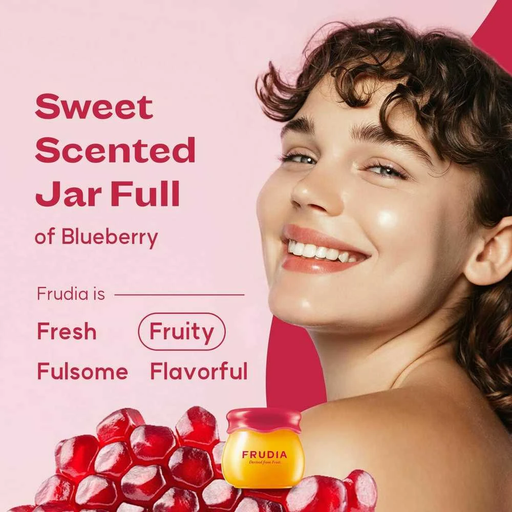 FRUDIA POMEGRANATE HONEY 3 IN 1 lūpų balzamas, 10 ml