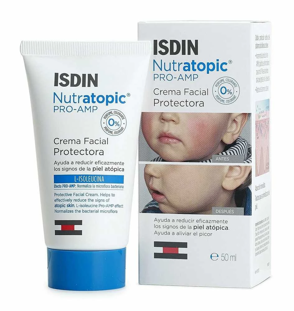 Isdin Nutratopic Pro Amp veido kremas atopinei odai 50ml
