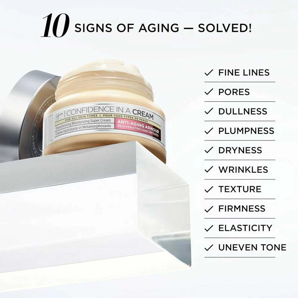IT Cosmetics Confidence In A Kreminis Anti-Aging drėkinantis ir senėjimą stabdantis kremas veidui, 60 ml