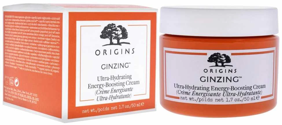 Origins Ginzing Energizing Rich Kreminis gaivinamasis drėkinamasis kremas sausai odai, 50 ml