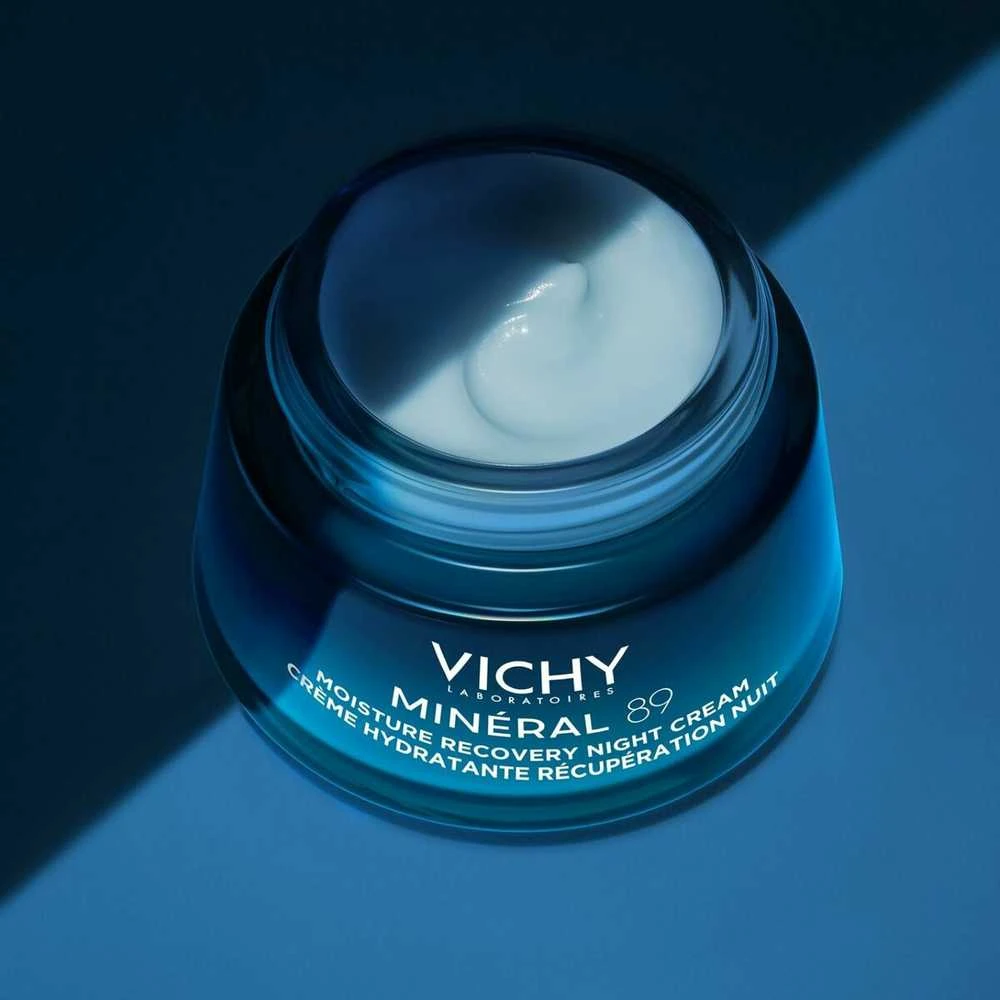 Vichy Mineral 89 Night Recovery Moisturizing Kreminis drėgmę atkuriantis naktinis veido kremas, 50 ml