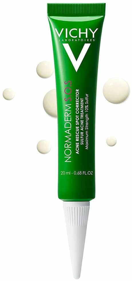 Vichy Normaderm S.O.S Acne Rescue Spot Corrector Kreminis naktinis kremas nuo spuogų, 20 ml