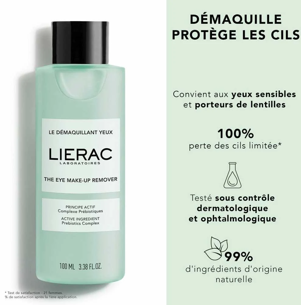 Lierac Eye Make-up Remover akių makiažo valiklis, 100 ml