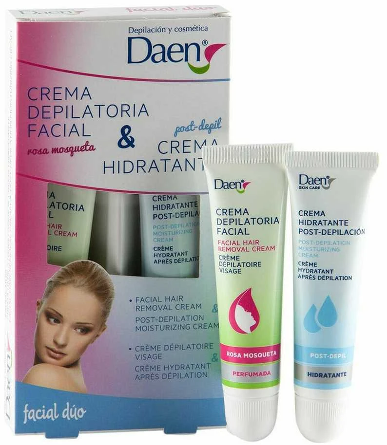 Daen Depilation DAEN depiliacinis kremas ir drėkinamasis kremas po depiliacijos, 2 x 15 ml