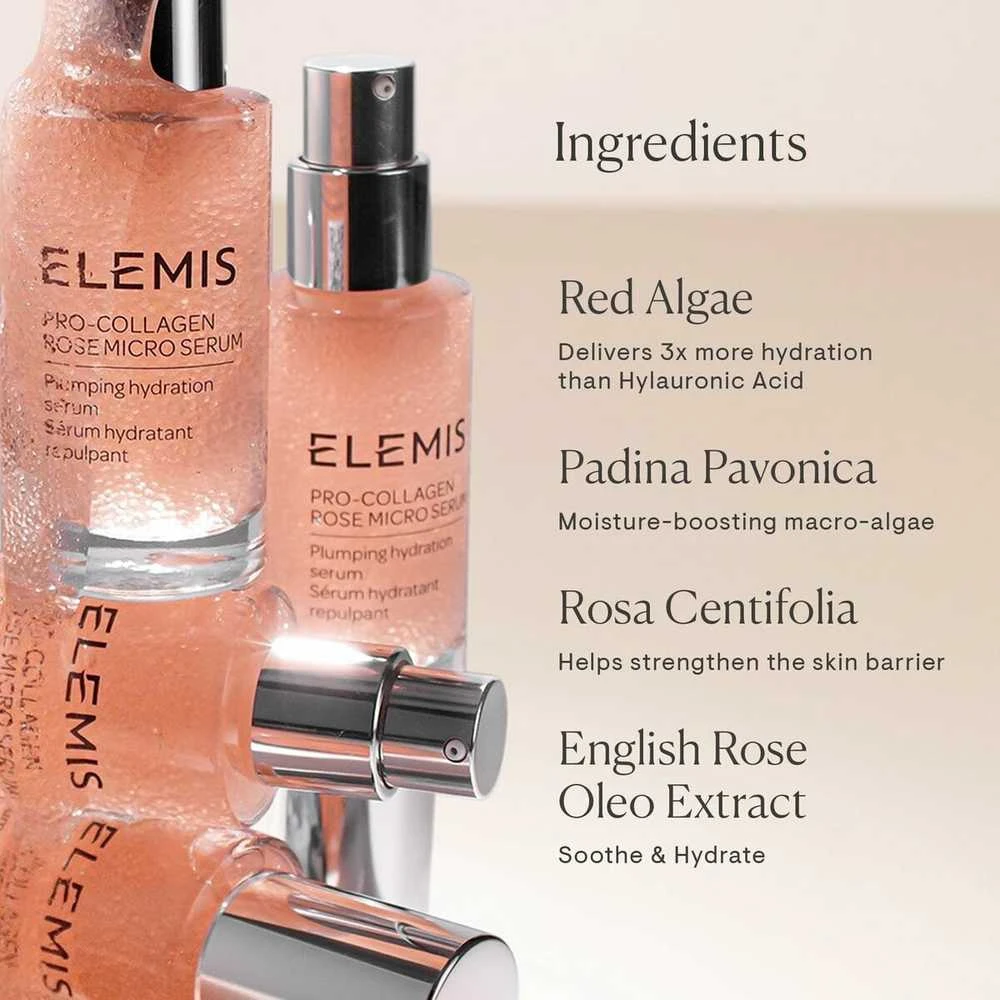 „Elemis Pro-Collagen“ rožių mikro serumas, 30 ml