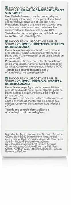 "Endocare Hyaluboost Age Barrier Serum" veido serumas nuo raukšlių 30ml