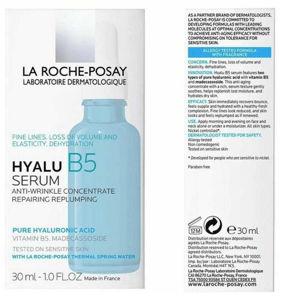 La Roche Posay Hyalu B5 Serum serumas nuo raukšlių su hialurono rūgštimi, 30 ml
