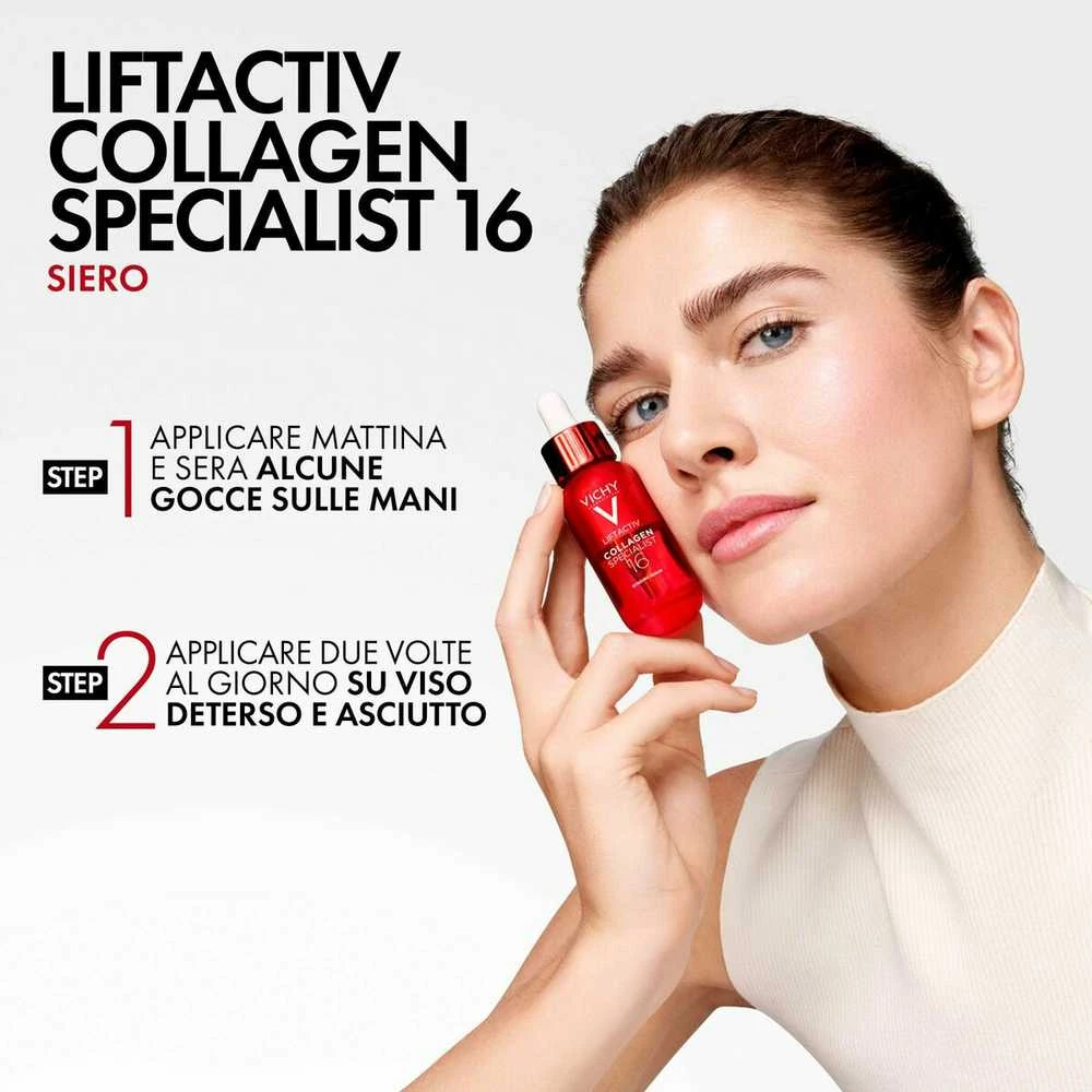 Vichy Liftactive Collagen Specialist 16 Bonding Serum senėjimo požymius mažinantis veido serumas, 30 ml