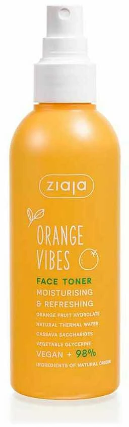 Ziaja Coconut y Oranžinis Vibes Tónico Facial Hidratante y Refrescante, 190 ml