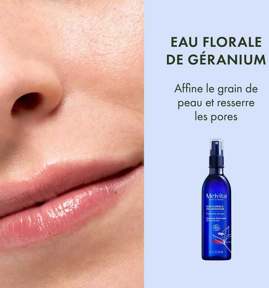 Melvita Bio floral water from geranium Eau Florale de Geránium (Floral Vanduo) 200 ml