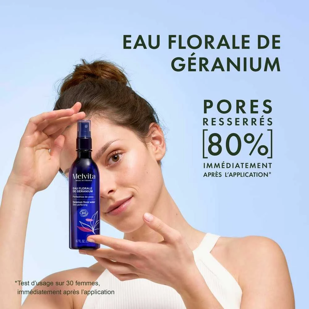 Melvita Bio floral water from geranium Eau Florale de Geránium (Floral Vanduo) 200 ml