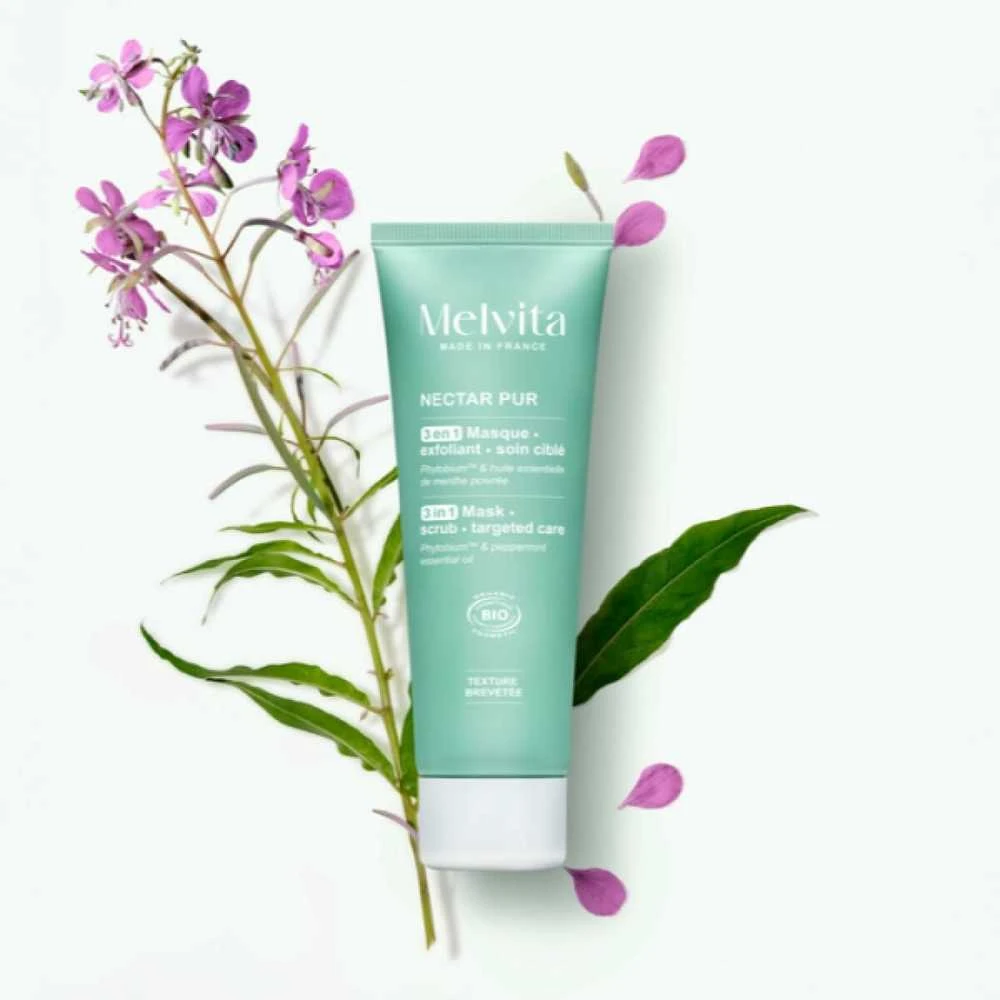 Melvita NECTAR PUR 3-in-1 Exfoliating Mask 75 ml