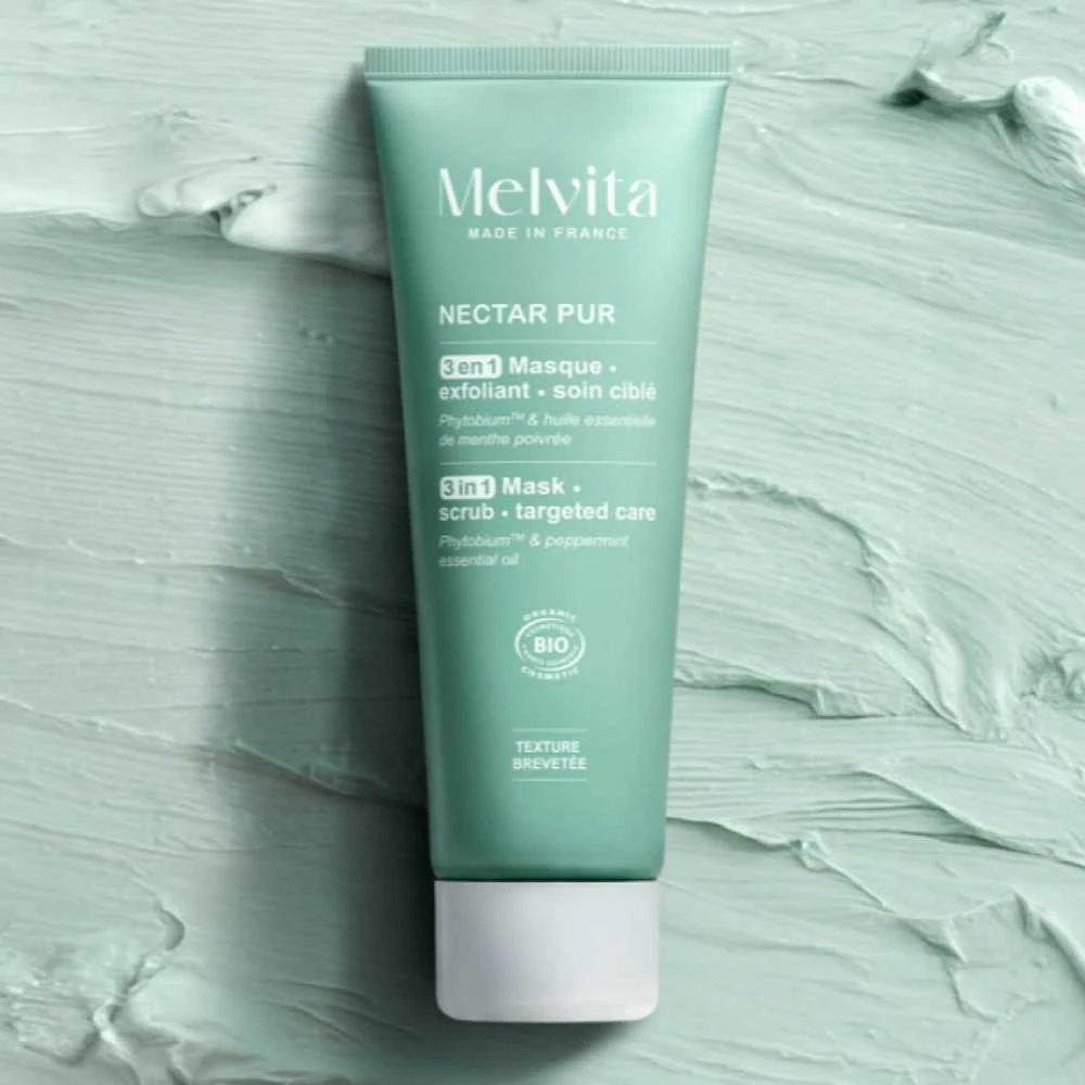 Melvita NECTAR PUR 3-in-1 Exfoliating Mask 75 ml