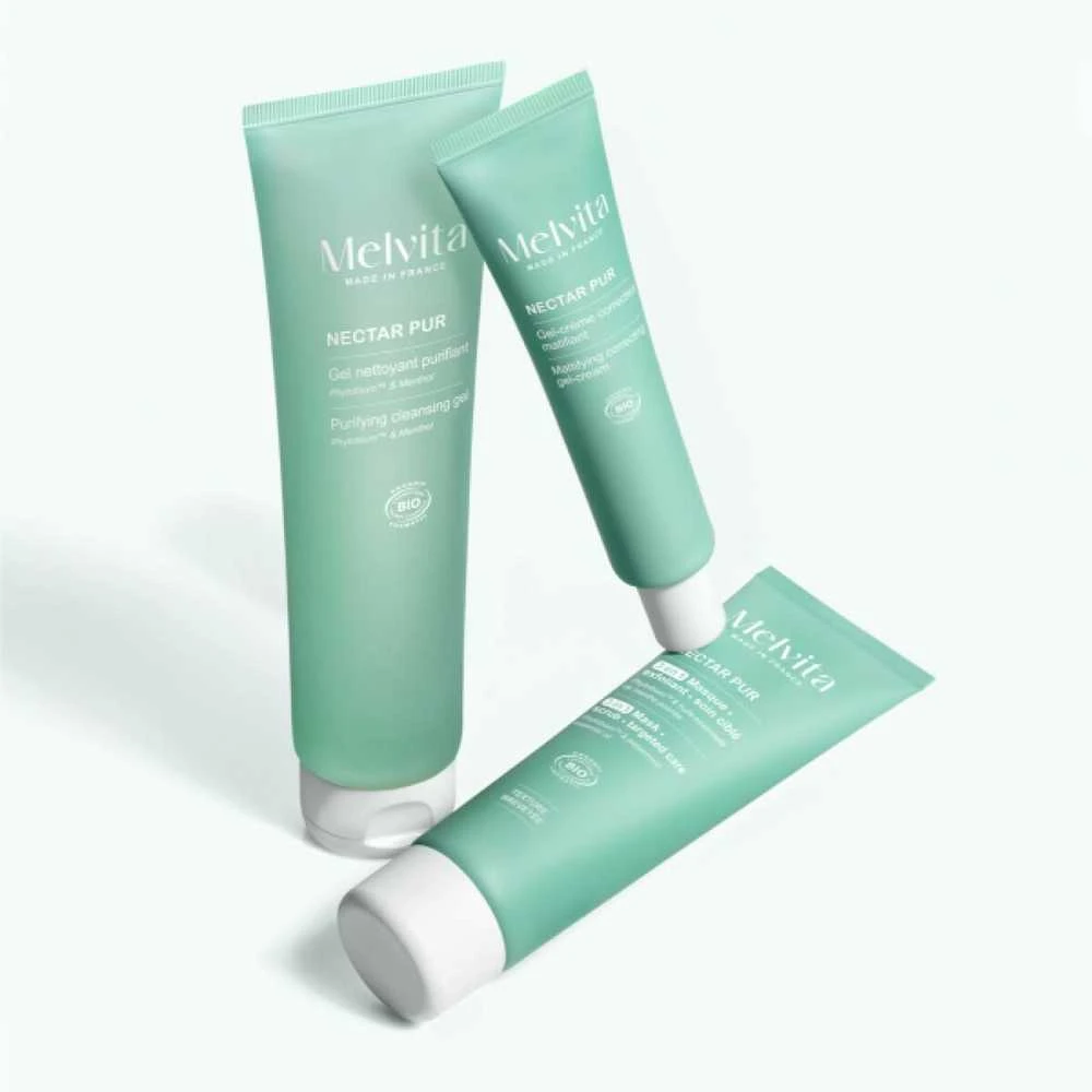 Melvita NECTAR PUR 3-in-1 Exfoliating Mask 75 ml