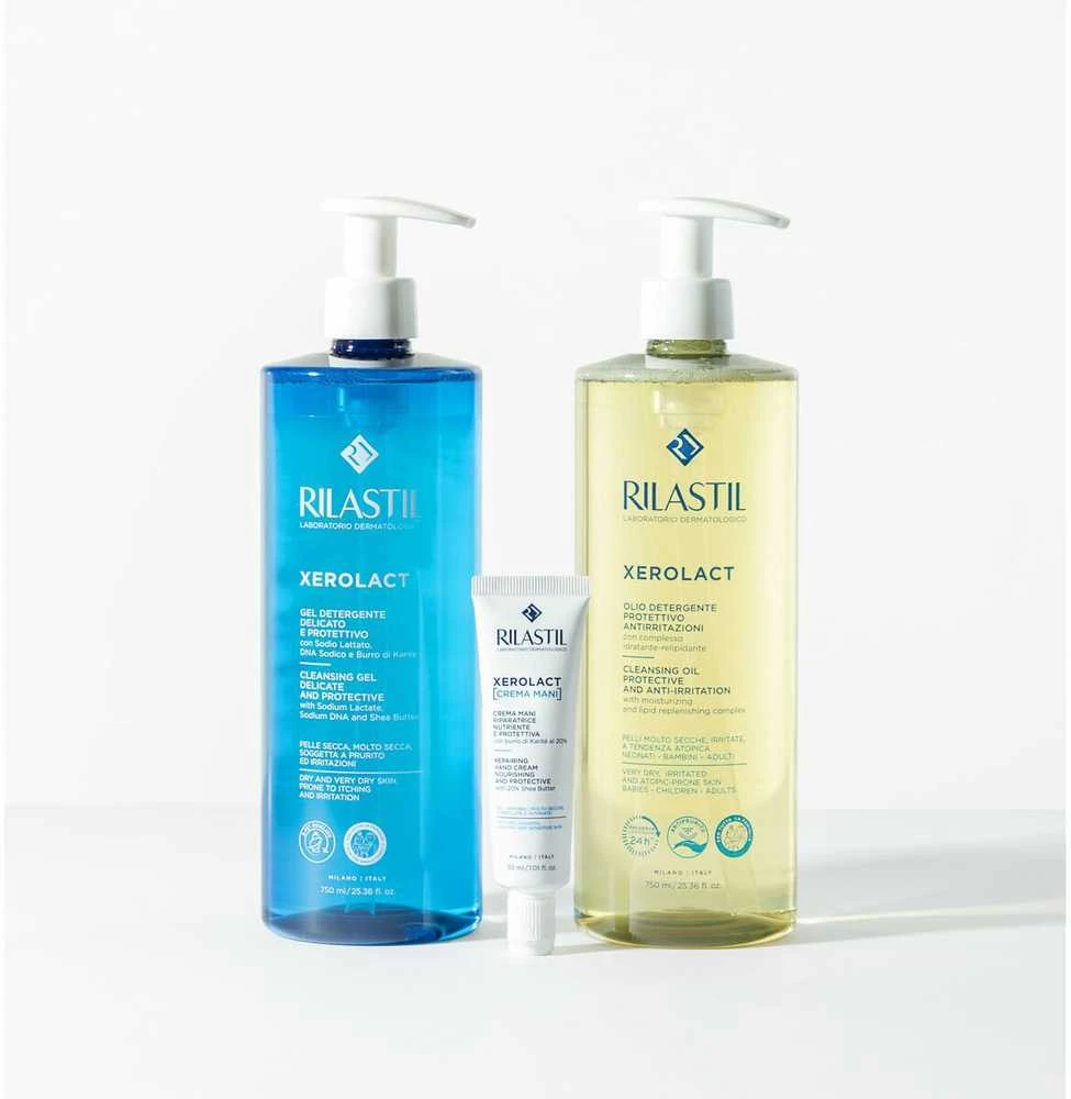 Rilastil XEROLACT gentle and protective cleansing gel pack of 2 x 750 ml