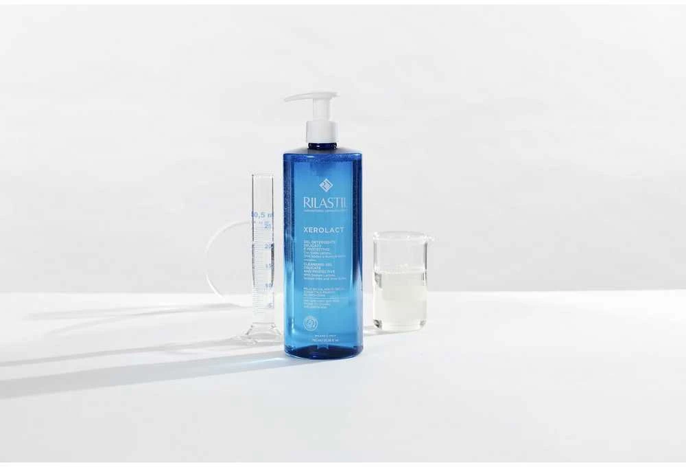 Rilastil XEROLACT gentle and protective cleansing gel pack of 2 x 750 ml