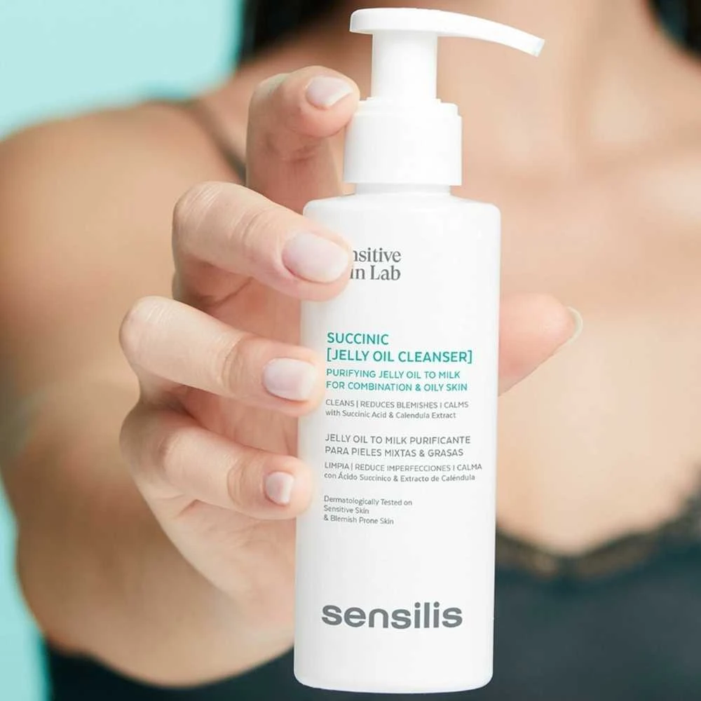 Sensilis Succinic Jelly Oil Valiklis, 150 ml