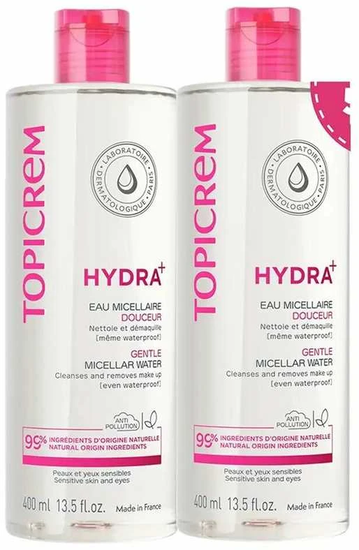 Topicrem HYDRA+ SOFT MICELLAR WATER PACK 2 x 400 ml