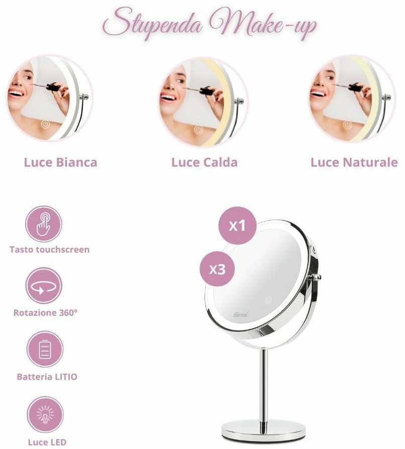 Girmi make-up mirror BE02