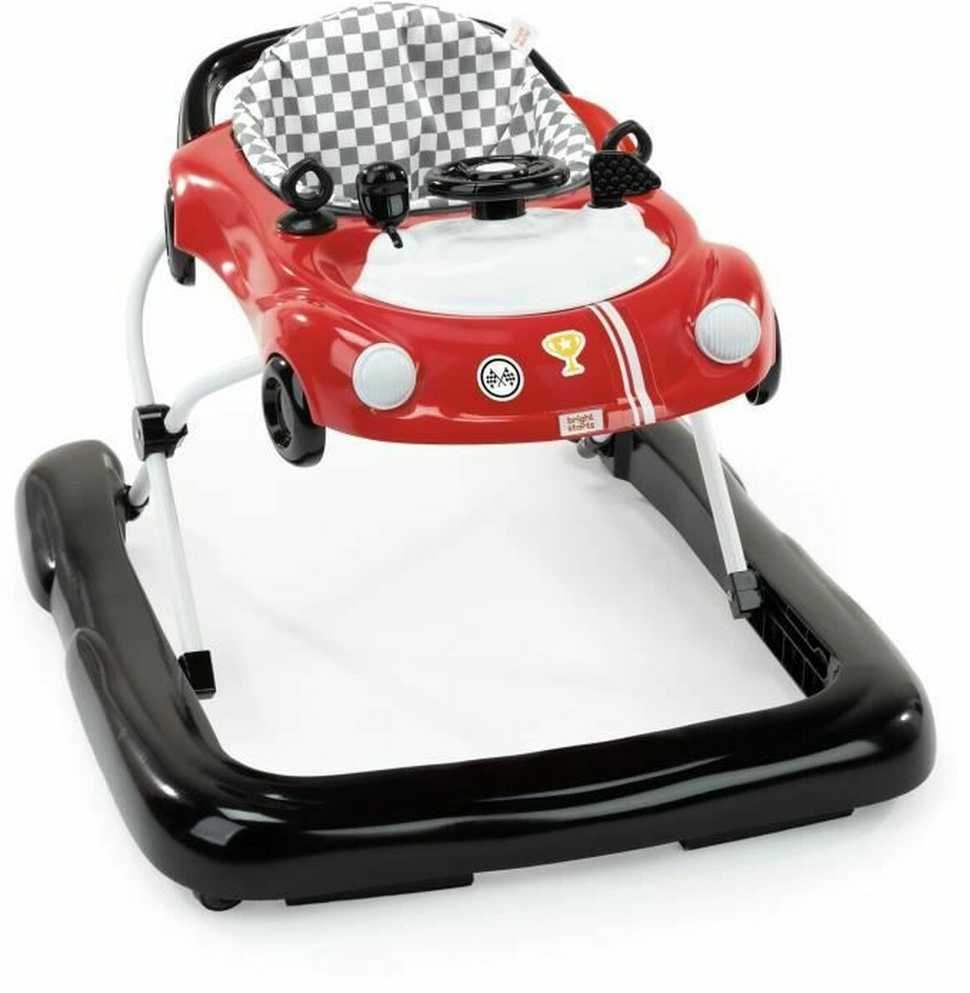 Bright Stars „Bright Starts“ – „Little Speedster™“ 3 viename automobilinis vaikštynė – raudonas lenktynininkas (BS-16784)