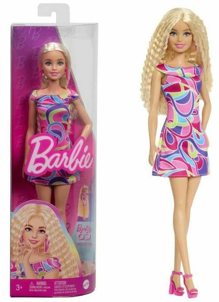 Mattel BARBIE madistė margaspalve suknele (HRH20)
