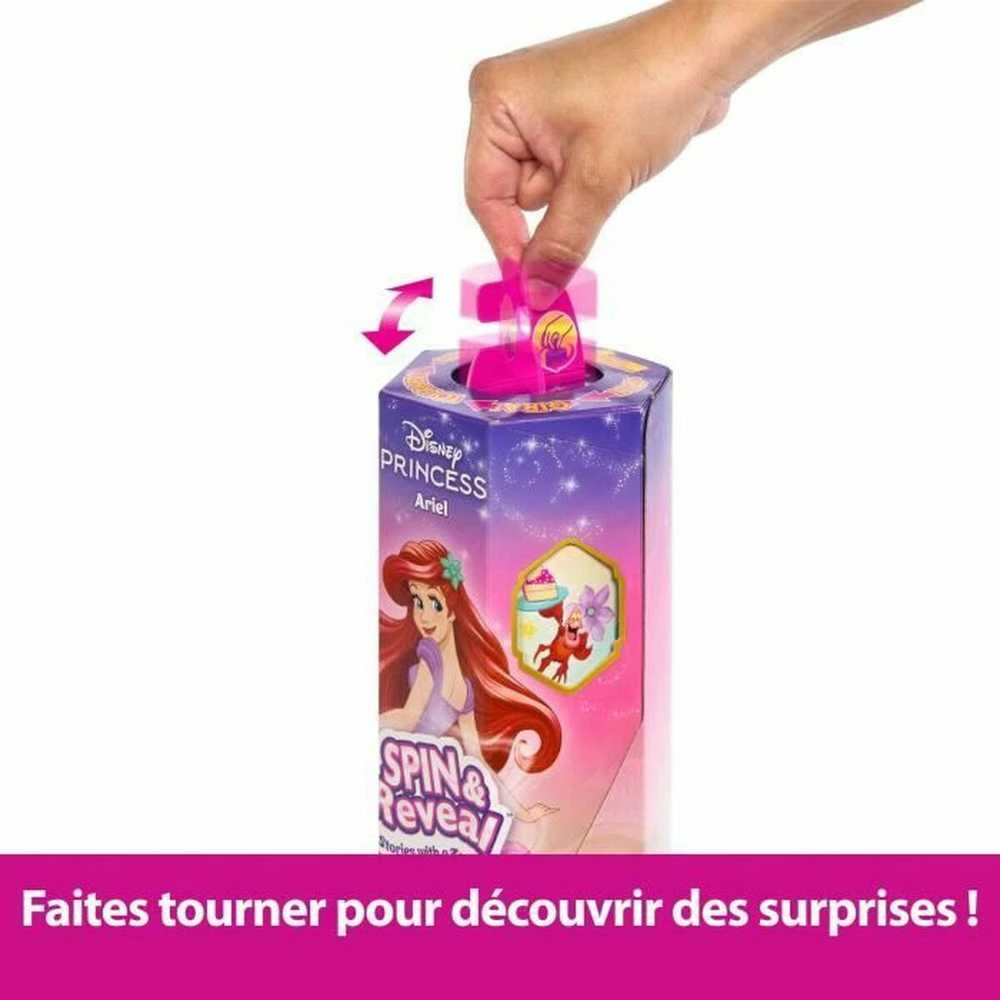 Mattel DISNEY PRINCESS SPIN and REVEAL Arielės siurprizų rinkinys (HTV88)