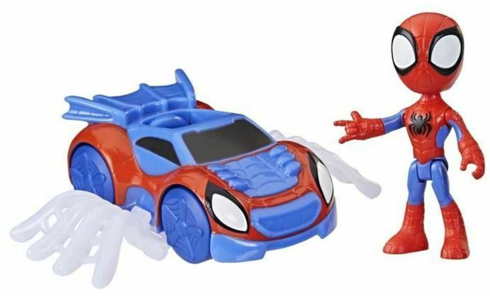 SPIDEY paveikslas + WEB-CRWLER transporto priemonė + puikus tinklas! Hasbro F7454 SPIDERMAN