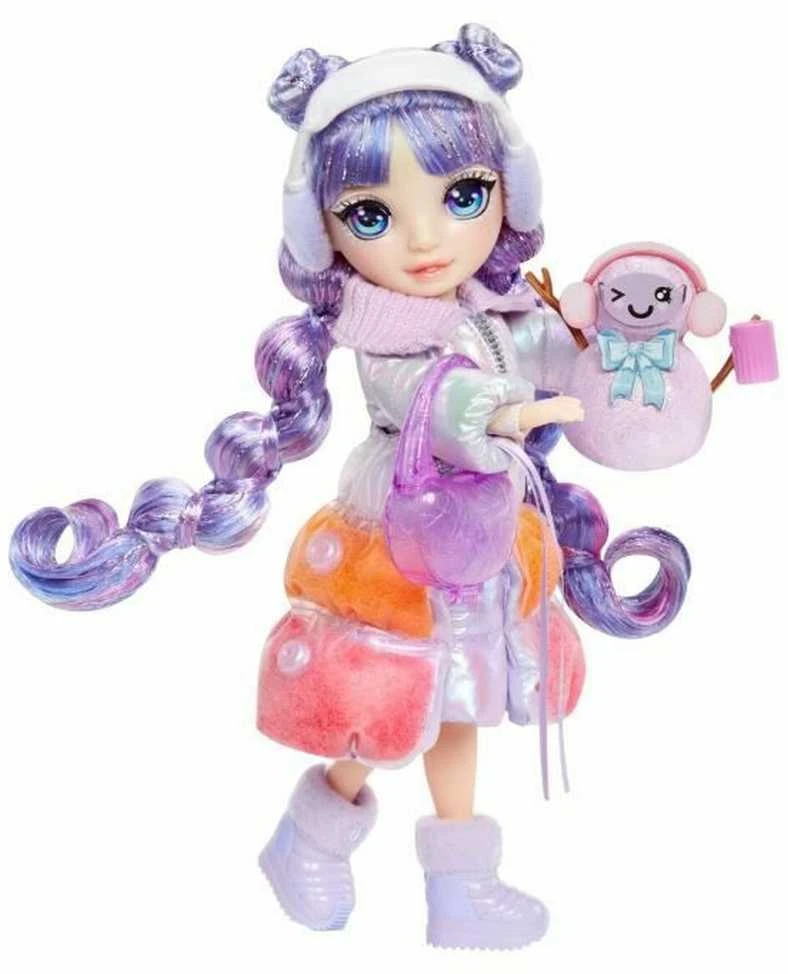 MGA 120865-EUC „Rainbow High Winter Wonderland“ lėlė – violetinė
