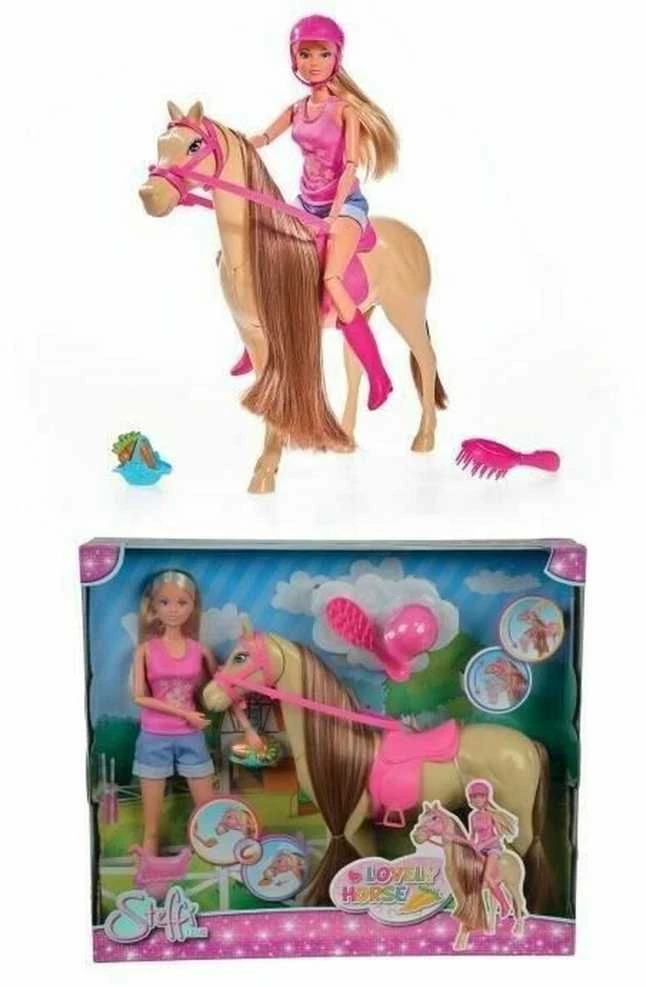 Pferd STEFFI LOVE lėlė su arkliu Lovely Horse, 105733052