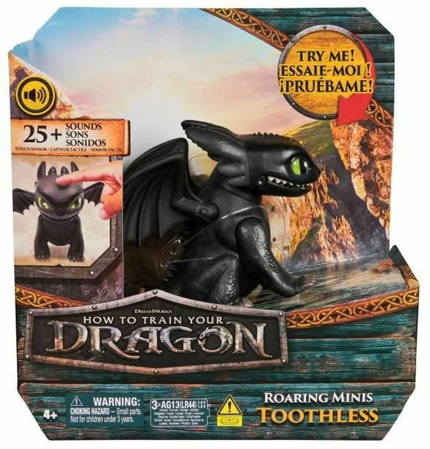 Kolekcionuojama figūrėlė - Spin Master How To Train Your Dragon Roaring Minis Toothless