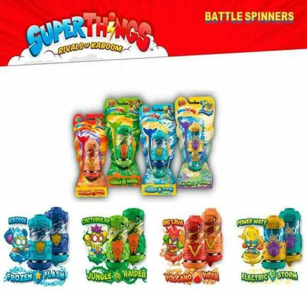 Magic Box Toys Žaislas - Magiškas Dėžutės Žaislai SuperThings Mūšio Sukamieji Žaislai Rinkinys
