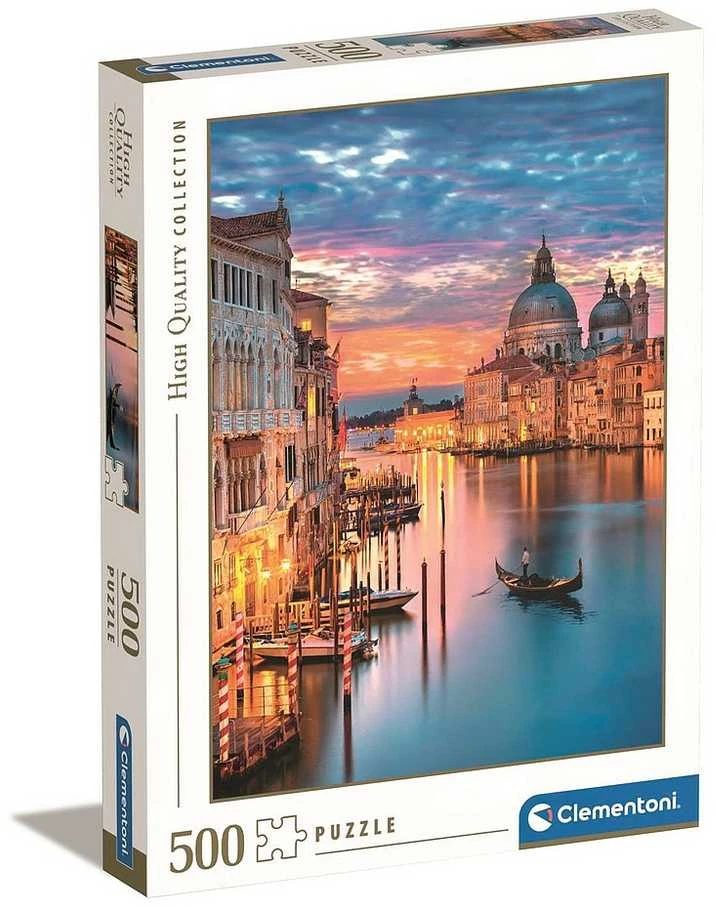 CLEMENTONI dėlionė HQC apšviesta Venecija 500 vnt,, 35056