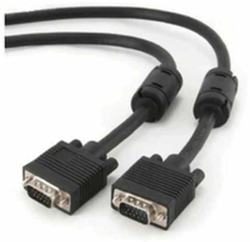 GEMBIRD CC-PPVGA-10-B Gembird VGA HD15m/HD15m dvigubai ekranuotas su 2 feritais 10ft juodas