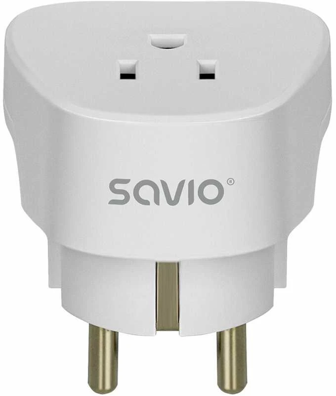 SAVIO AP-01 kelioninis adapteris, JAV lizdas – ES kištukas