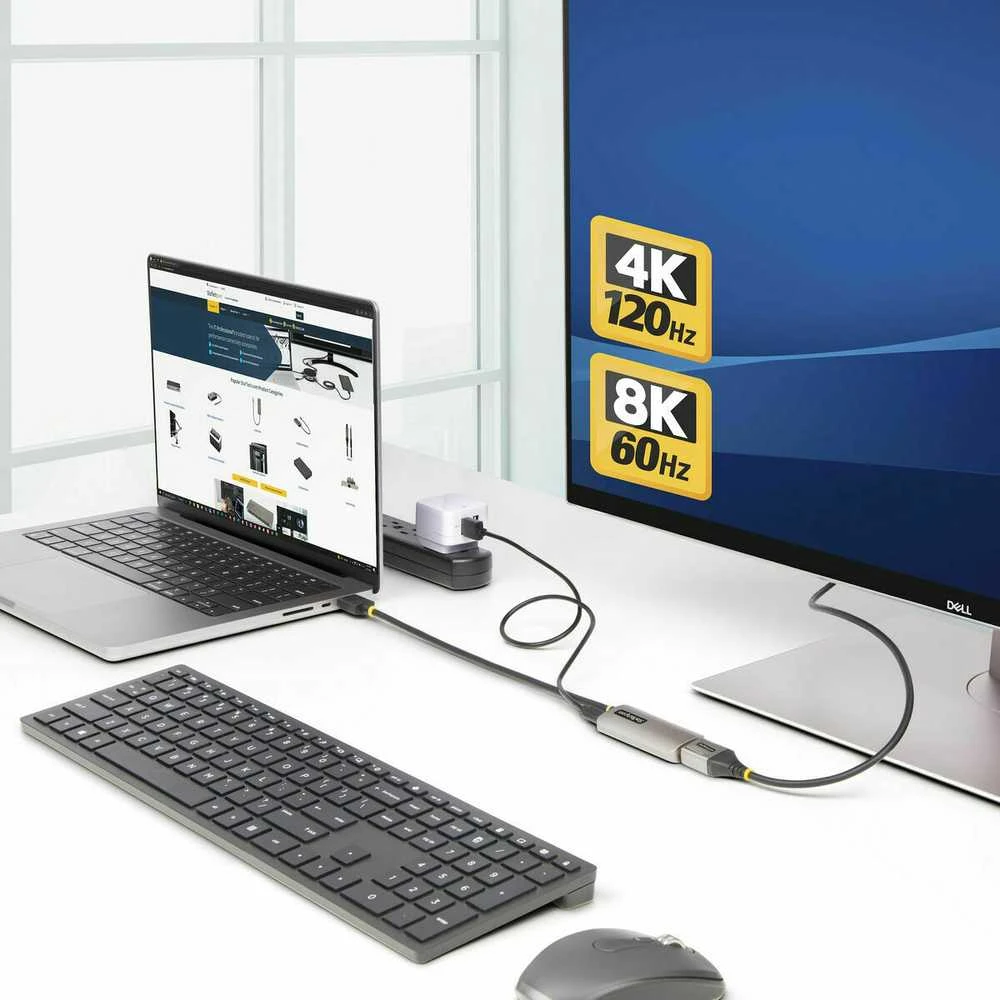 StarTech HDMI TO DP ADAPTER 8K 60HZ/HDMI 2.1 TO DP 1.4 VIDEO CONVERT